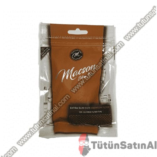 Macson Premium Filter Extra Slim 5.3mm Tütün Sarma Filtresi 1 Macson Premium Filter Extra Slim 5.3mm Tütün Sarma Filtresi