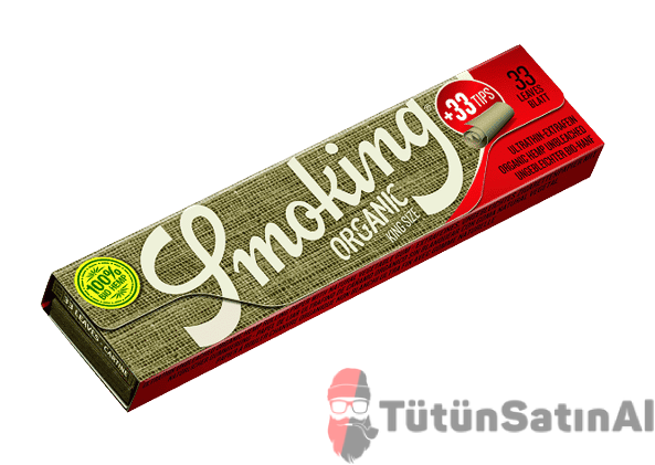 Smoking King Size Organic Filter Organik Zıvanalı Tane