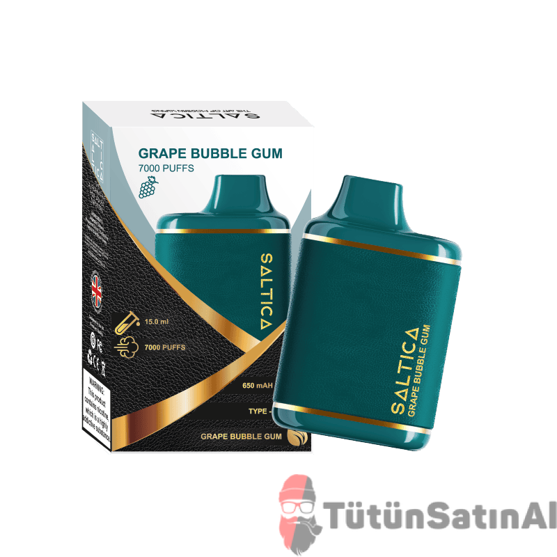 Saltica 7000 Grape Bubble Gum Puff - Leather Series 1 Saltica 7000 Grape Bubble