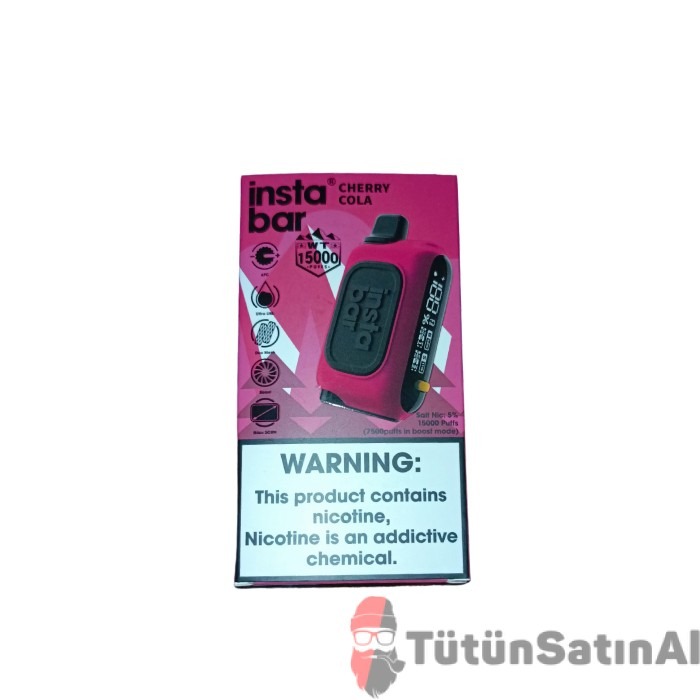InstaBar WT15000 Cherry Cola Rechargeable Disposable Device 1 InstaBar WT15000 Cherry Cola Rechargeable Disposable Device