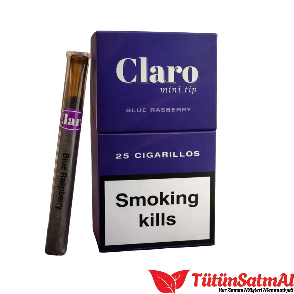 Claro Mini tip Blue Raspberry Cigarillo 1 Claro Mini tip Blue Raspberry Cigarillo